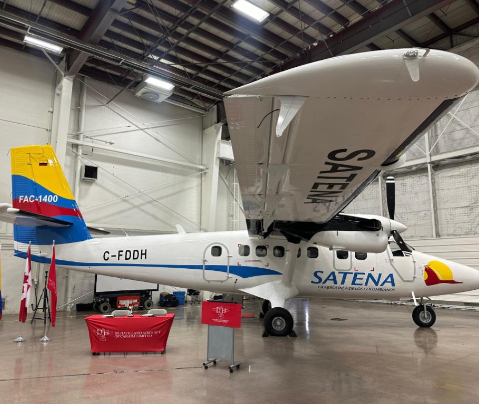 satena-recibe-en-colombia-su-primer-avion-‘twin-otter’-para-conectar-zonas-remotas